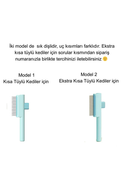 Miorapet Sık Dişli Basmalı Kedi Tarağı (tavşan tüyü gibi ipeksi kısa küçük tüyler için uygundur)