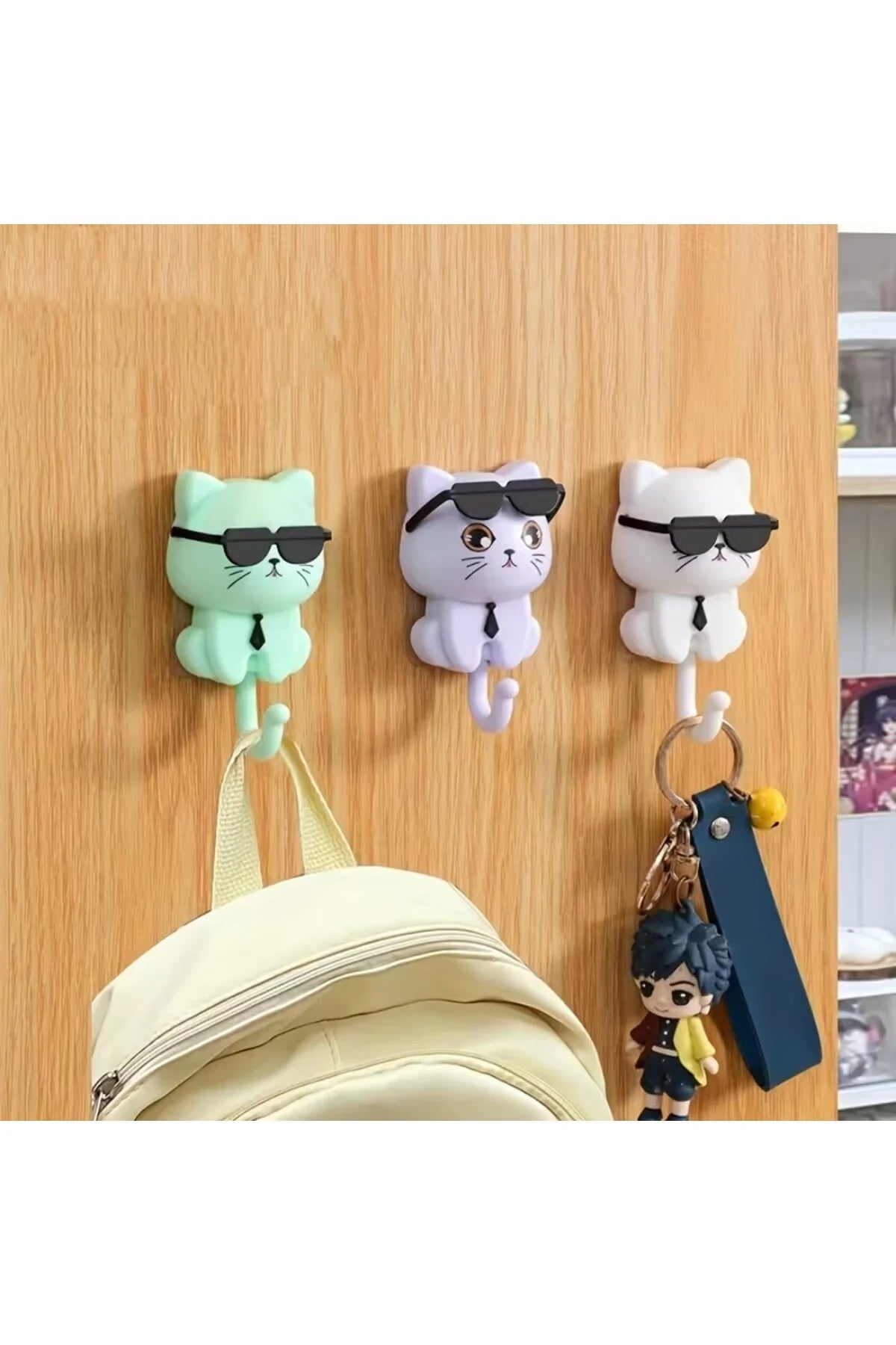 Miorapet Kedi Figürlü Askılık